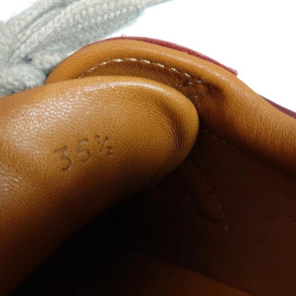 HERMES Quick - Dark Brown Leather Women's Sneakers 159-081625 - Picture 5 of 6